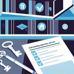 Illustration representing understanding probate fees and costs in the uk