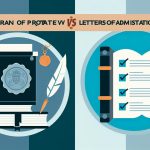 Illustration representing grant of probate vs letters of administration: what's the difference?