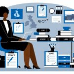Illustration representing a step-by-step guide to navigating probate in the uk