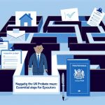 Illustration representing navigating the uk probate maze: essential steps for executors