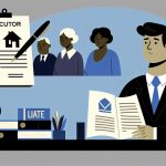 Illustration representing the role of executors: duties and responsibilities during probate