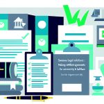 Illustration representing swansea legal solutions: making settlement agreements easy for universities & healthcare
