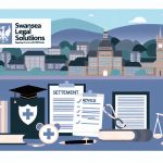 Illustration representing swansea legal solutions: supporting universities and health boards with trusted settlement advice