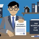 Illustration representing your complete guide to settlement agreements and fair workplace exits