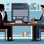 Illustration representing turning workplace conflict into resolution: the power of settlement agreements