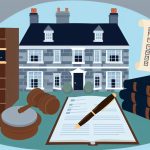 Illustration representing probate and property: what happens to a house after death in the uk?