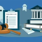 Illustration representing probate without a will: what happens when someone dies intestate?