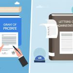 Illustration representing grant of probate vs letters of administration in the uk: key differences explained